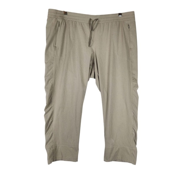 Kuhl Pants Women's 1X Tan Freeflex Move Stretch‎ Lightweight Ankle Upf Outdoor - Picture 1 of 11